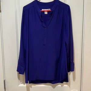 Amanda Uprichard L purple silk blouse